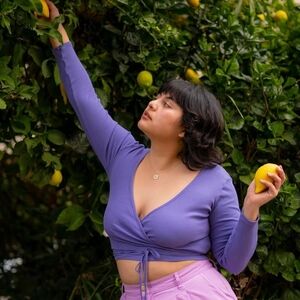 Big Bud Press Wrap Top in Faded Grape